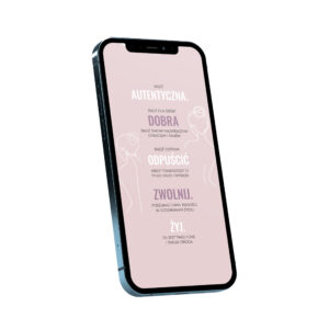 Tapeta na telefon z afirmacjami